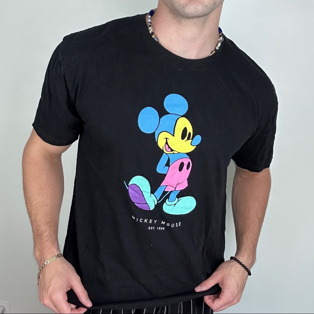 Neon Mickey Mouse NEFF T Shirt